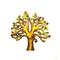 Wrapables Wooden Tree Embellishment Tag for DIY Arts & Crafts (Set of 10)